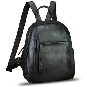 Leather Backpack for Women Vintage Casual Daypack Purse Back Bag🦄